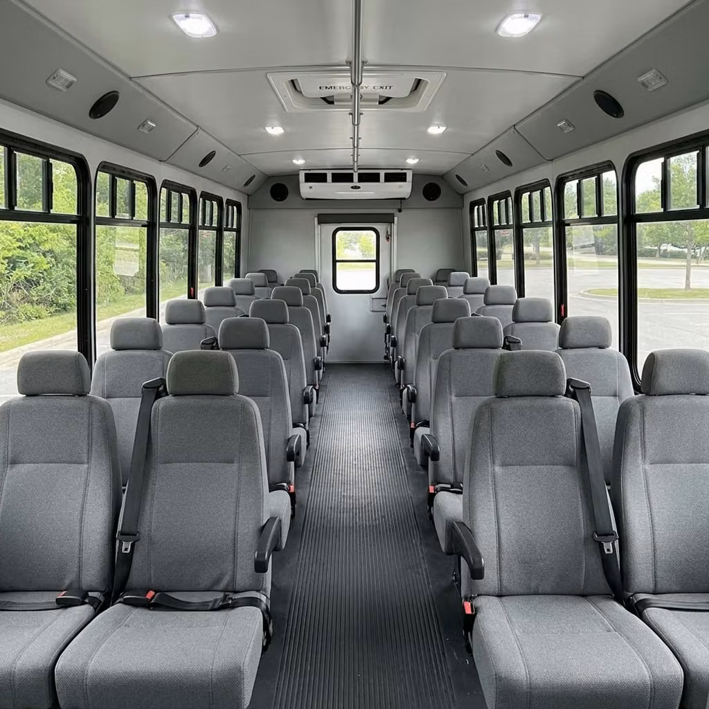 fort wayne 30 passenger minibus seating