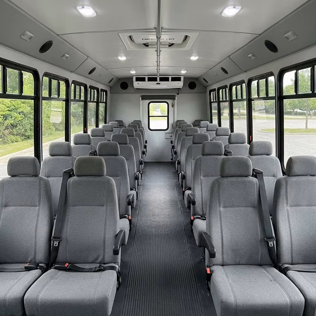 fort wayne 35 passenger minibus seating