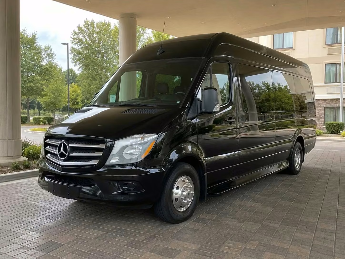 fort wayne sprinter van rental with driver tinted windows