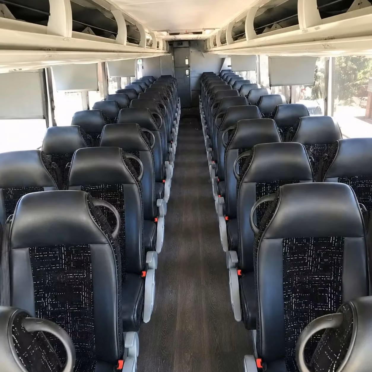56 passenger charter bus interior